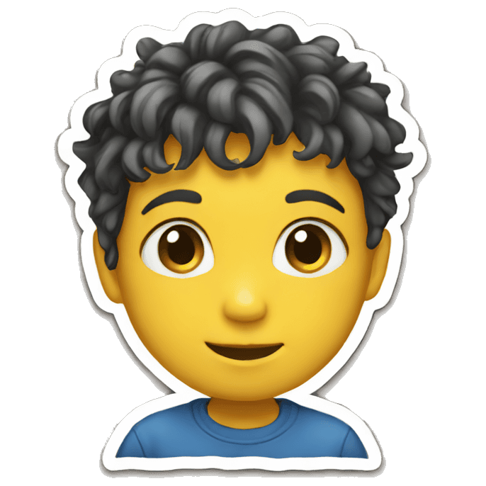 An emoji sticker of a child